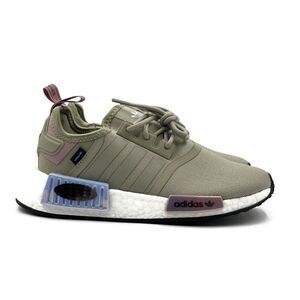 Adidas NMD R1 Women Size 7.5 - 8.5 Casual Running Shoe Gray Green Sneaker New